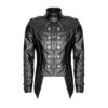 Handmade Men Gothic Heavy Fashion Jacket Pu Leather Military Jacket Uniform Halloween Costume (2025)