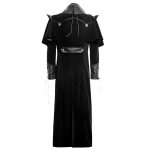 Men Gothic Steampunk Highwayman Coat Vintage Long Trench Coat - Image 3