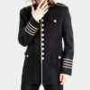 Men Gothic Military Officer Blazer Coat