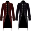 Pentagram Velvet Gothic Coat | Men’s Steampunk Victorian Frock Jacket