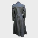 Men Neo Matrix Long Gothic Leather Trench Coat - Image 2