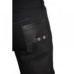 Steampunk Gothic Black Pants | Dieselpunk Military Officer Trousers - Image 2