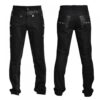 Steampunk Gothic Black Pants | Dieselpunk Military Officer Trousers