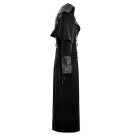 Men Gothic Steampunk Highwayman Coat Vintage Long Trench Coat - Image 2