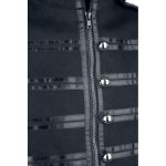 Men Gothic Jacket Black Banned Military Drummer Parade Jacket - Image 2