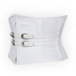 White Waist Cincher Underbust Corset - Image 3