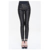Women Gothic Pants Pu Leather Black Slim Fit Casual Tight Trousers (2025)