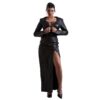 Women Long Coat Military Style Genuine Leather Trench Coat With Lace Plus Size Dress (2025)