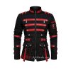 Men Black Red Gothic Military Jacket