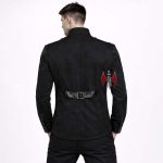 Men Gothic Military Officer Jacket