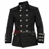 Men Gothic Military Trench Coat