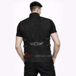 Men Gothic Pinstripe Vest