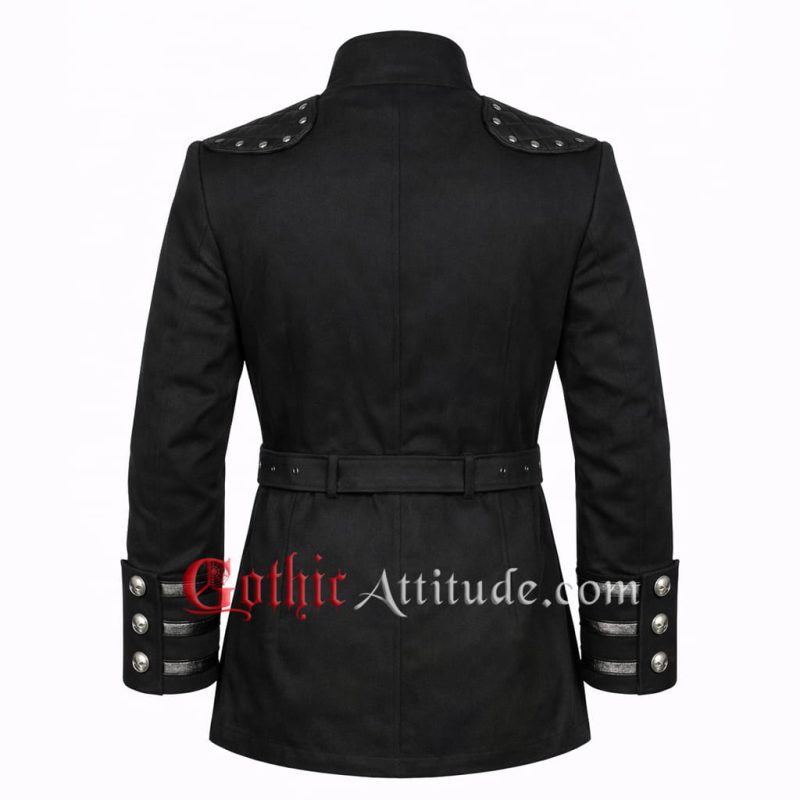 Men Gothic Military Trench Coat