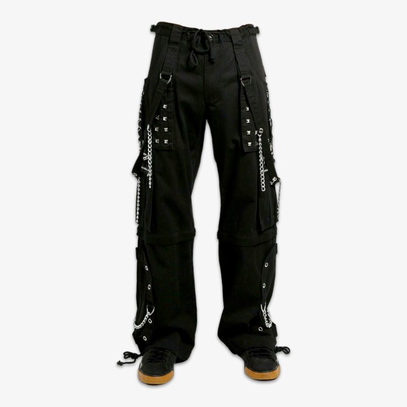Men Gothic Cargo Pants with Chains