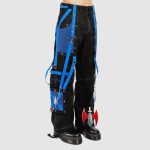 Men Gothic Bondage Pants Black Blue Tripp Chain
