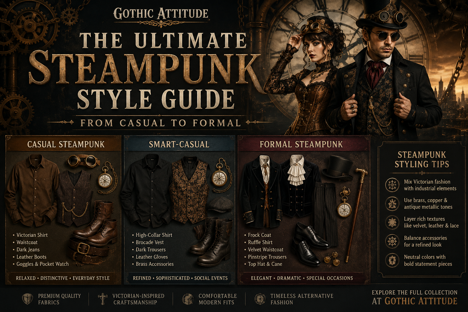 The Ultimate Steampunk Style Guide From Casual to Formal