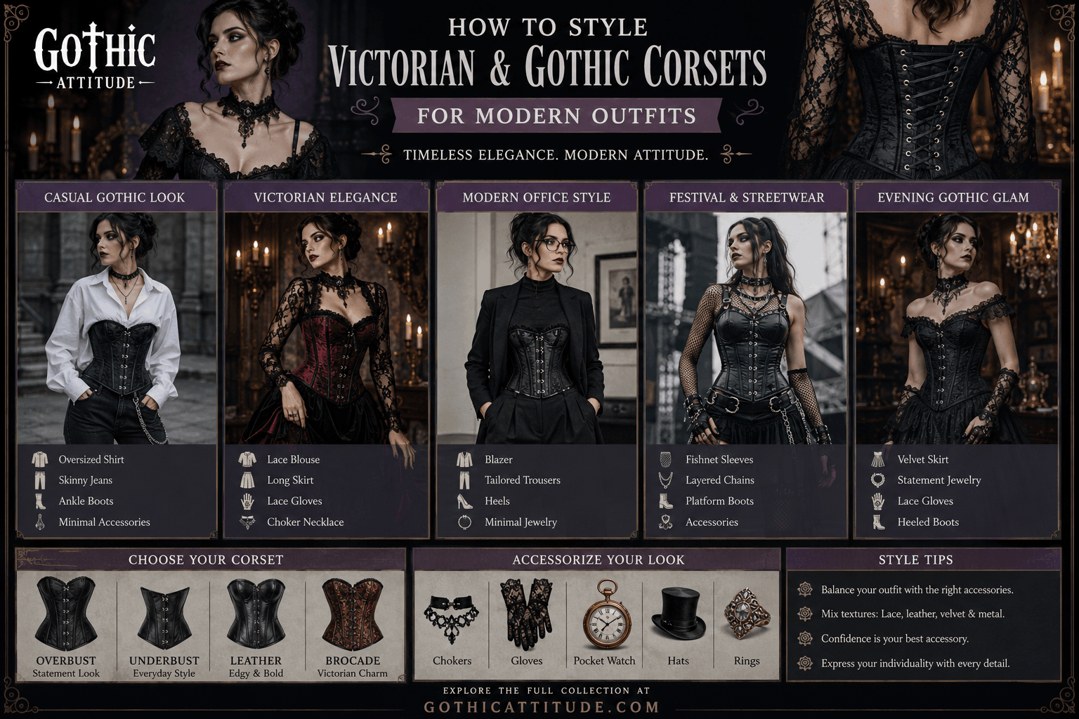 How to Style Victorian and Gothic Corsets
