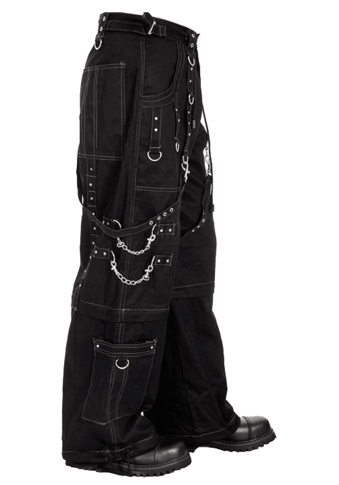 Men Cyber Goth Convertible Baggy Cargo Pants | Elite Gothic Pant - Image 2