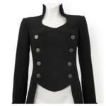 Women Steampunk Victorian Black Tailcoat - Image 2