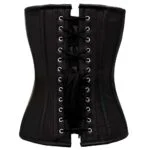 Leather Overbust Corset With Cups – Gothic Steel-Boned - Image 2