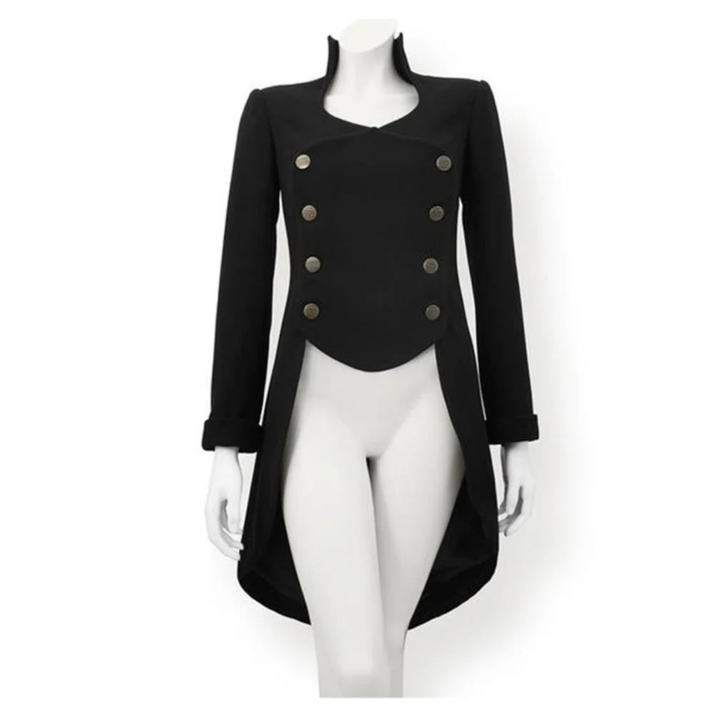 Women’s Steampunk Victorian Black Tailcoat
