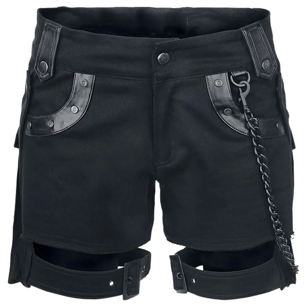 Women’s Industrial Gothic Cut-Out Shorts