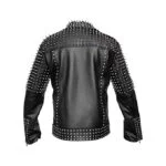Unisex Studded Cropped Jacket Spike Jacket Punk Style Belt Leather Jacket Bold, Edgy, and Timeless - Image 2