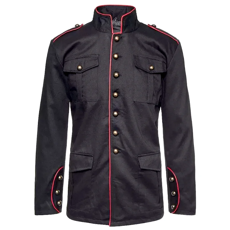Men Drummer Boy Military Band Coat | Gothic Parade Style Jacket for Men